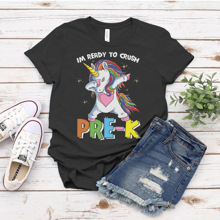 Unicorn Im Ready To Crush Prek Back To School Women T-shirt Unique Gifts