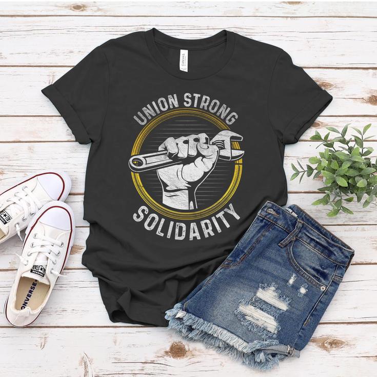 Union Strong Solidarity Labor Day Worker Proud Laborer Gift Women T-shirt Unique Gifts