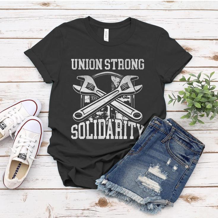 Union Strong Solidarity Labor Day Worker Proud Laborer Meaningful Gift Women T-shirt Unique Gifts