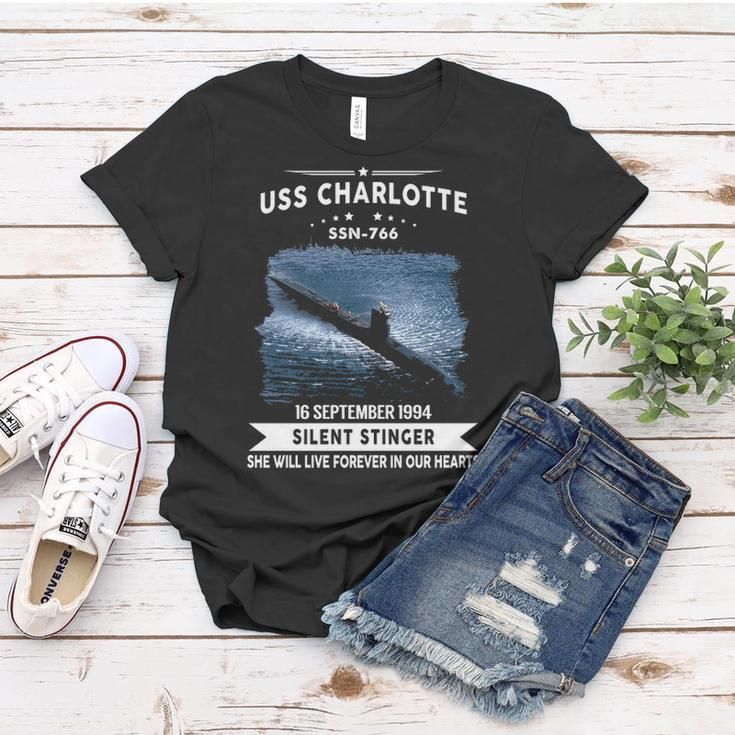 Uss Charlotte Ssn Women T-shirt Unique Gifts