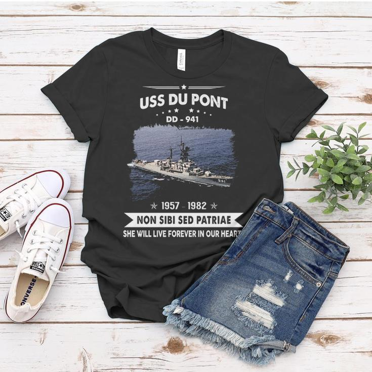 Uss Du Pont Dd 941 Uss Dupont Dd- Women T-shirt Unique Gifts