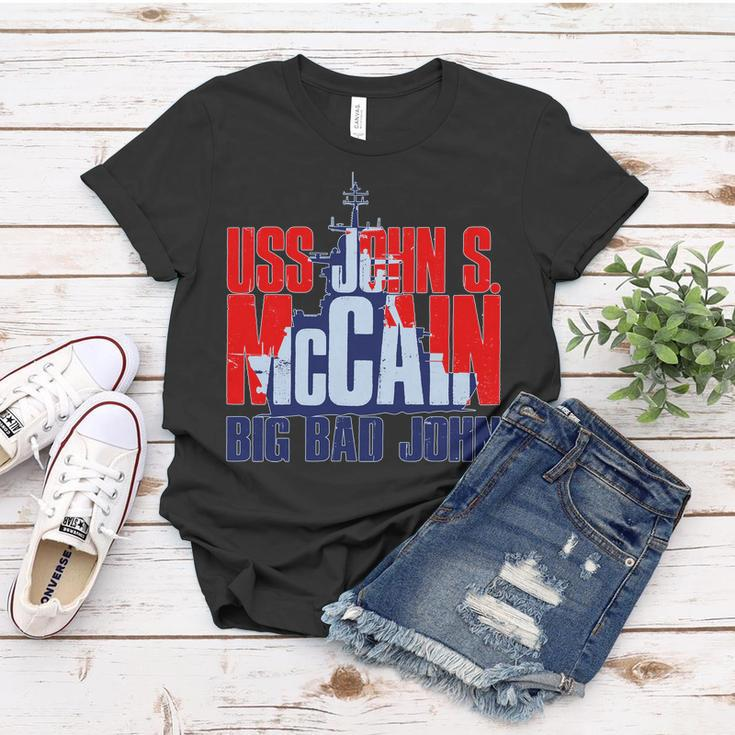 Uss John S Mccain Big Bad John Tshirt Women T-shirt Unique Gifts