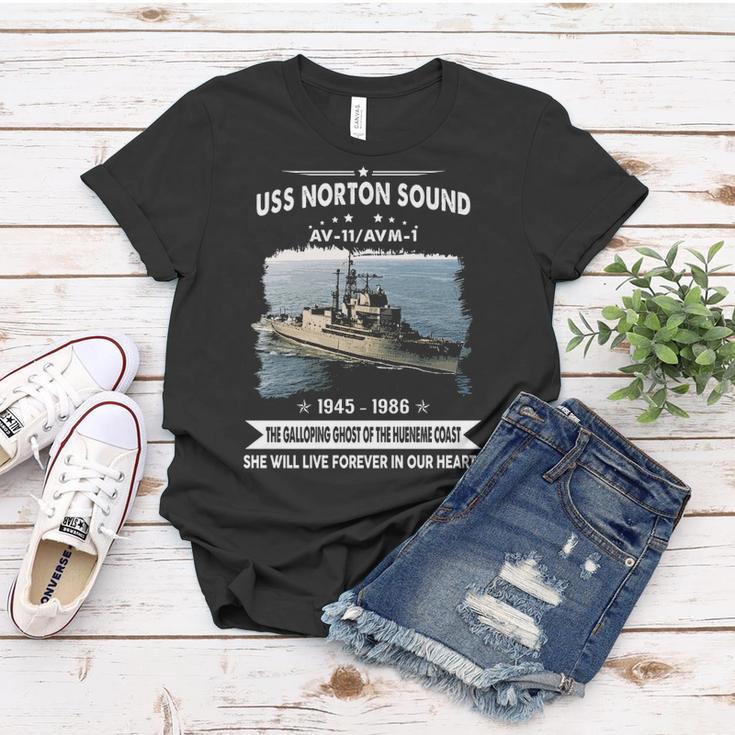 Uss Norton Sound Avm Women T-shirt Unique Gifts