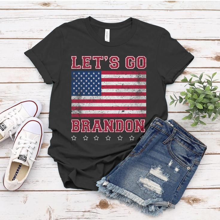 Vintage Lets Go Brandon American Flag Tshirt Women T-shirt Unique Gifts