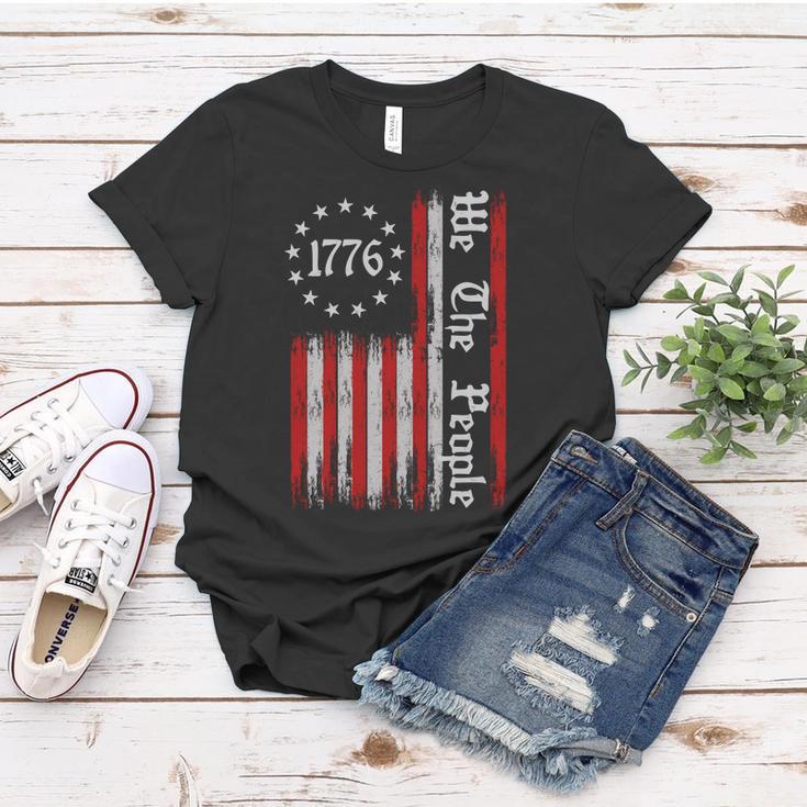 We The People 1776 Distressed Usa American Flag Tshirt Women T-shirt Unique Gifts