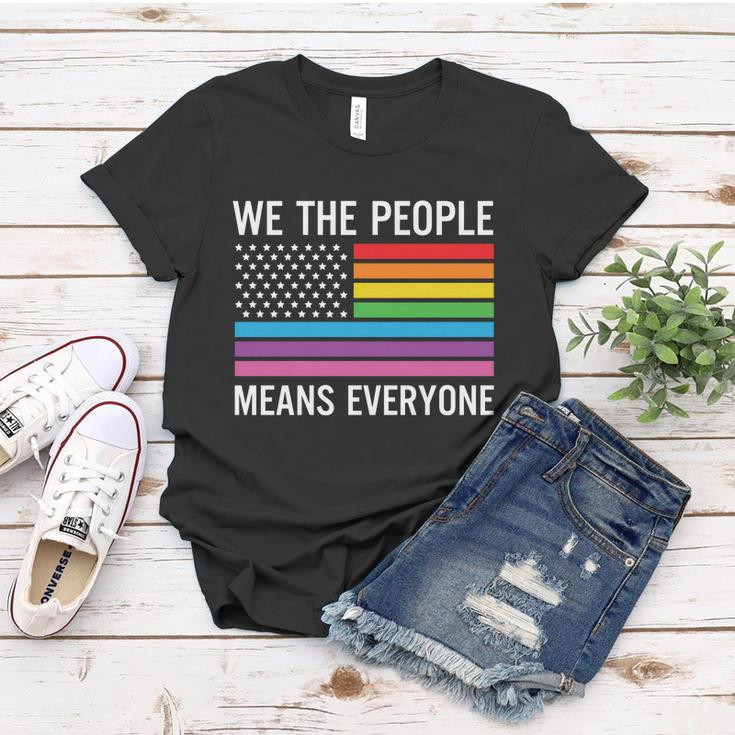 We The People Means Everyone Pride Month Lbgt Women T-shirt Unique Gifts