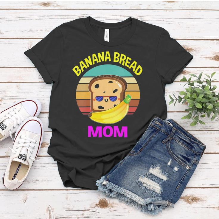 Womens Banana Bread Mom Lovers Food Vegan Gifts Mama Mothers Women T-shirt Unique Gifts