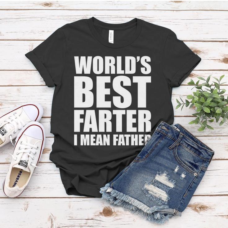 Worlds Best Farter I Mean Father Funny Dad Logo Tshirt Women T-shirt Unique Gifts