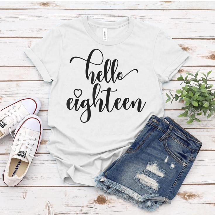 18Th Birthday N Girls Women Hello Eighn 18 Years Old Women T-shirt Personalized Gifts