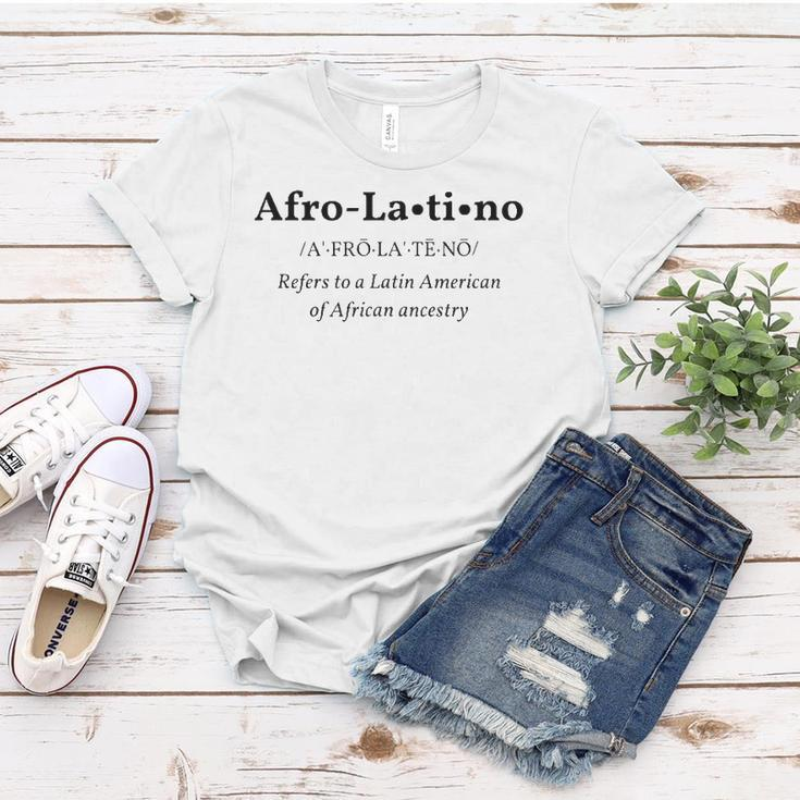 Afro Latino Dictionary Style Definition Tee Women T-shirt Unique Gifts