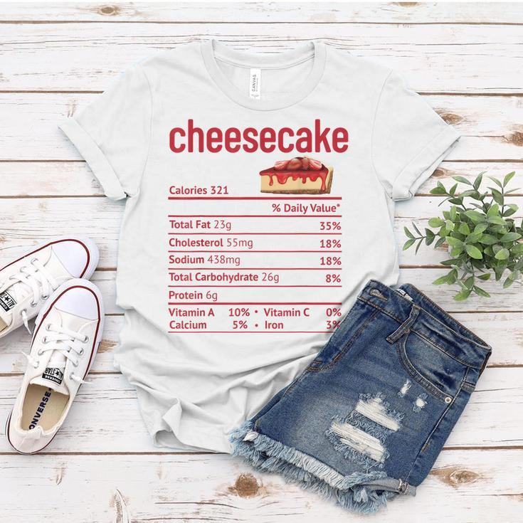 Cheesecake Nutrition Facts Funny Thanksgiving Christmas V3 Women T-shirt Funny Gifts