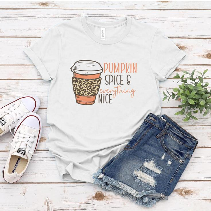 Coffee Pumpkin Spice And Everything Nice Fall Things Women T-shirt Funny Gifts