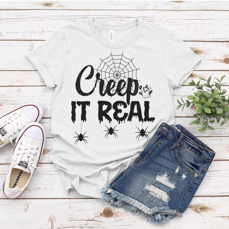 Creep It Real Halloween Quote Saying Women T-shirt Funny Gifts