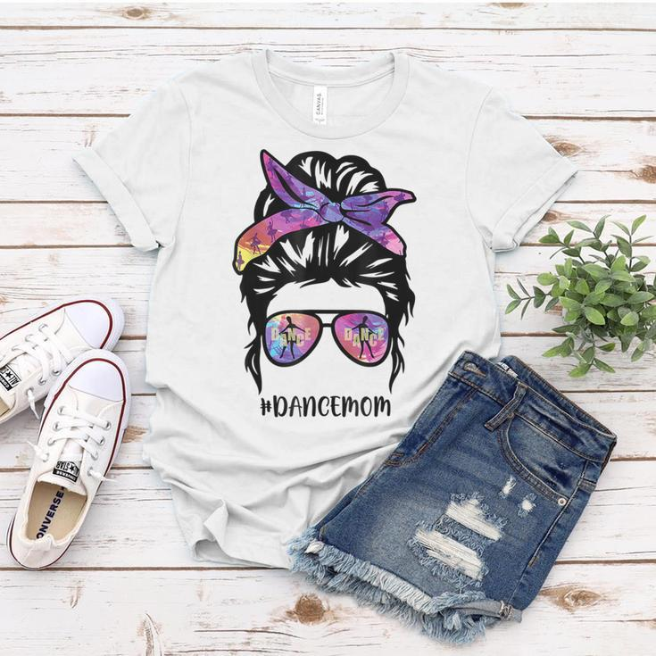 Dance Mom Messy Bun Hair Funny Mothers Day V2 Women T-shirt Funny Gifts