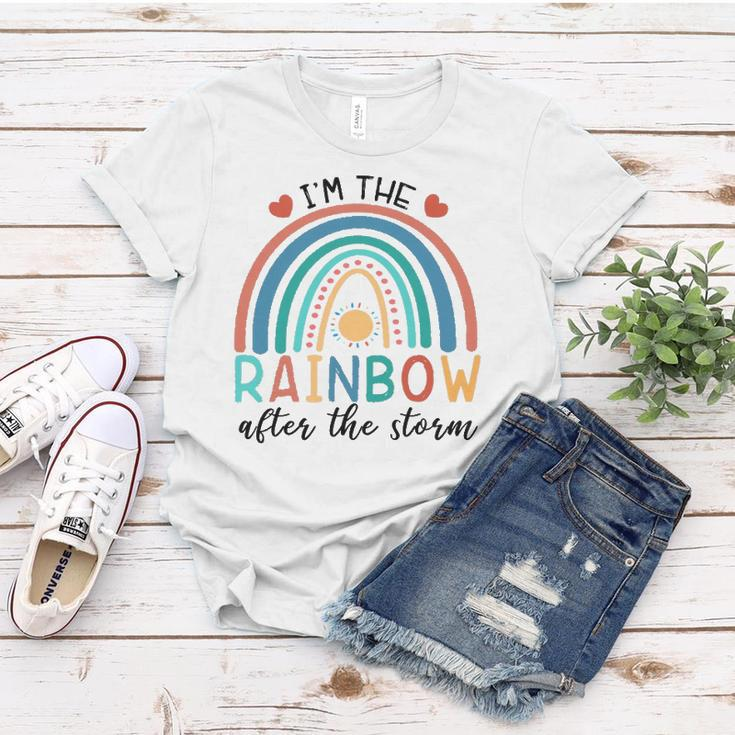Dokz Funny I&8217M The Rainbow After The Storm Newborn Boy Girl Women T-shirt Unique Gifts