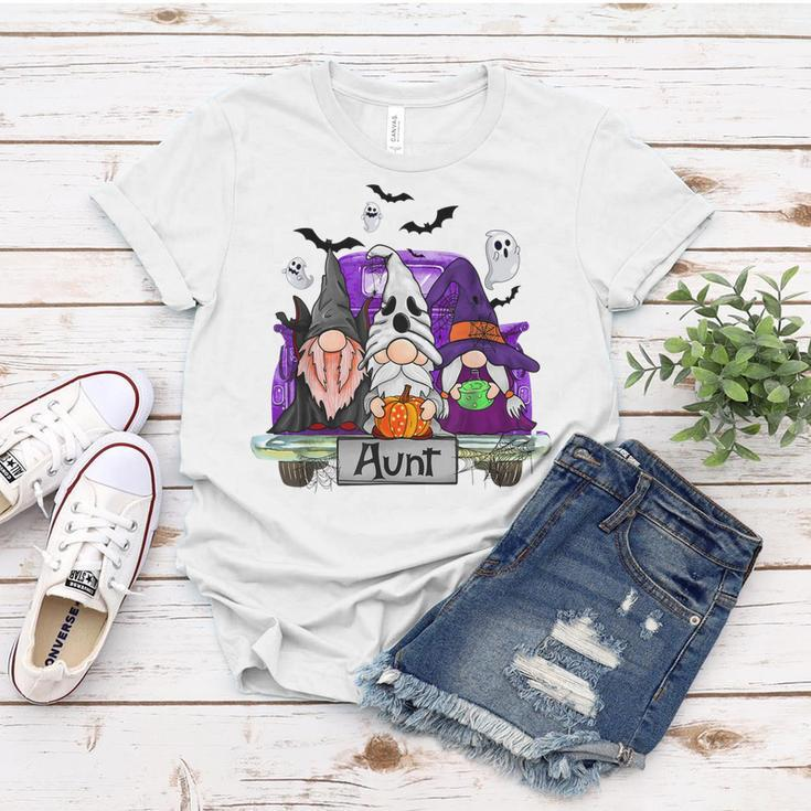 Gnomes Witch Truck Aunt Funny Halloween Costume Women T-shirt Funny Gifts