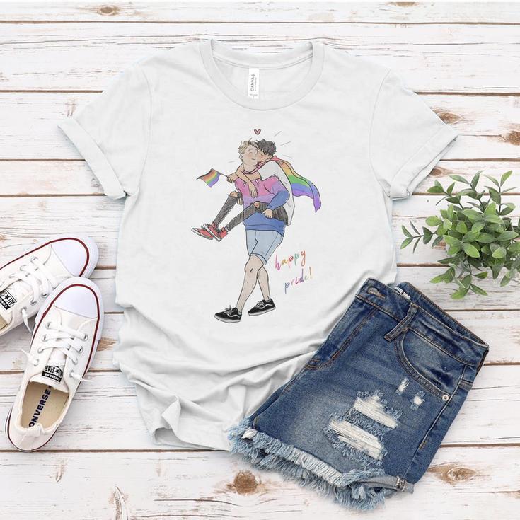 Heartstopper Lgbt Lover Nick And Charlie Happy Pride Women T-shirt Unique Gifts