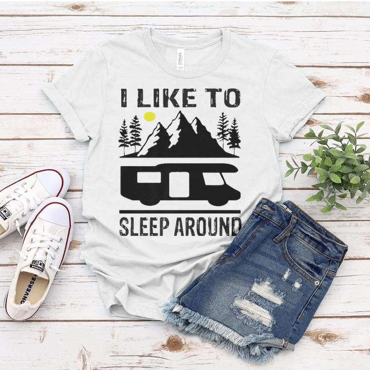 I Like To Sleep Around Camper Women T-shirt Unique Gifts