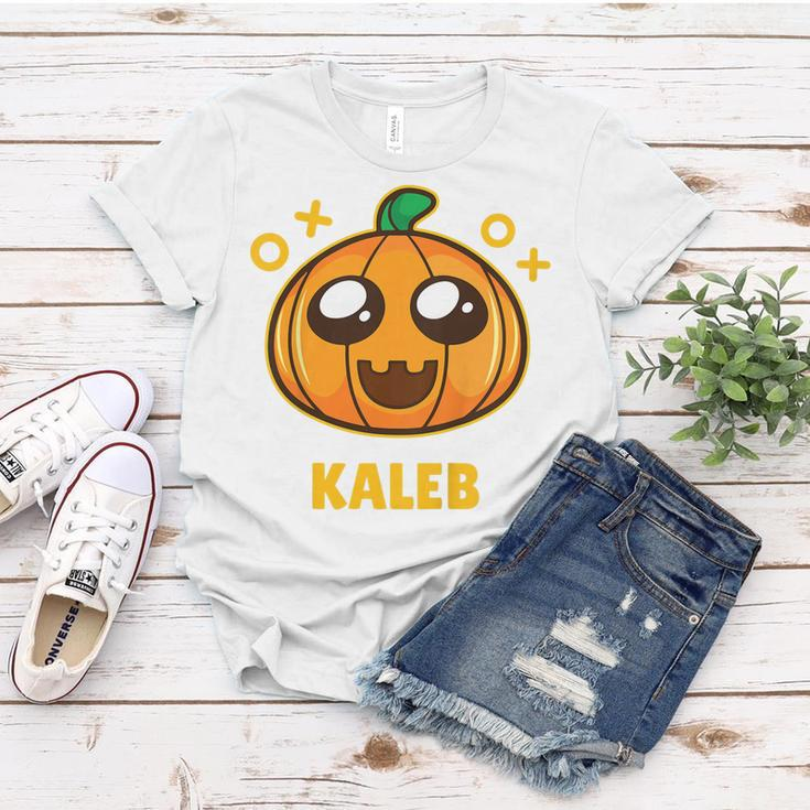Kids Kaleb Kids Pumpkin Halloween Women T-shirt Funny Gifts