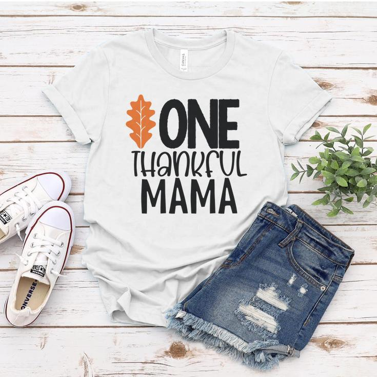 One Thankful Mama Fall Gift For Mom Women T-shirt Funny Gifts