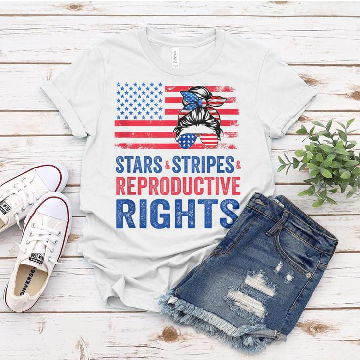 Patriotic 4Th Of July Stars Stripes Reproductive Right V2 Women T-shirt Funny Gifts