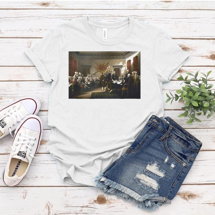 Signing The Declaration Of Independence 4Th Of July Women T-shirt Unique Gifts