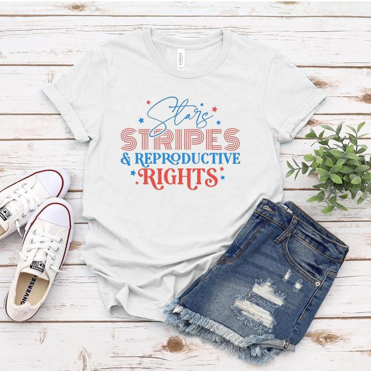 Stars Stripes Reproductive Rights Patriotic 4Th Of July 1973 Protect Roe Pro Choice Women T-shirt Unique Gifts