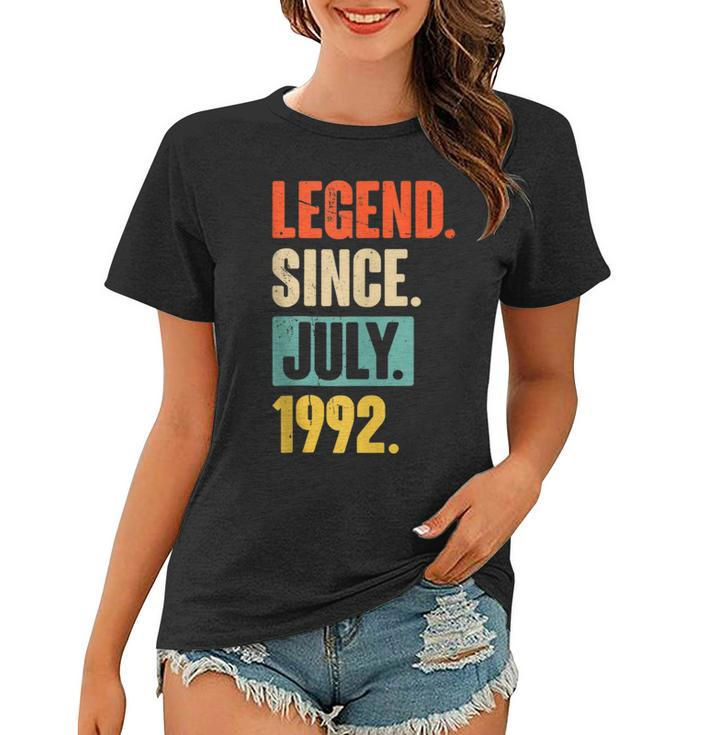 30 Years Old Gifts Legend Since July 1992 30Th Birthday  Women T-shirt