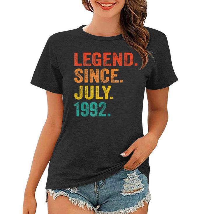 30Th Birthday Legend Since July 1992 30 Years Old Vintage  Women T-shirt