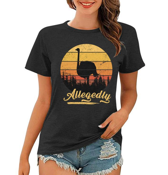 Allegedly Ostrich Retro Tshirt Women T-shirt