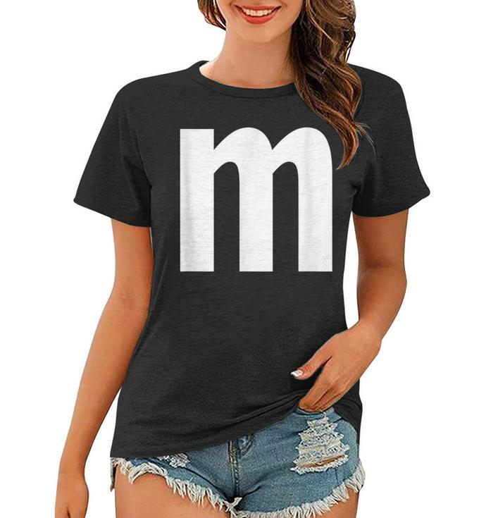 Alphabet Letter M Lower Case M  Women T-shirt