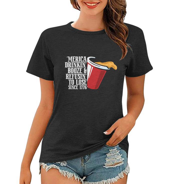 America Drinking Booze Refusing To Lose Since 1776 Plus Size Shirt For Men Women Women T-shirt