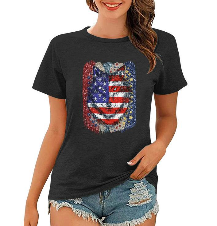 American Flag Usa 4Th Of July V2 Women T-shirt