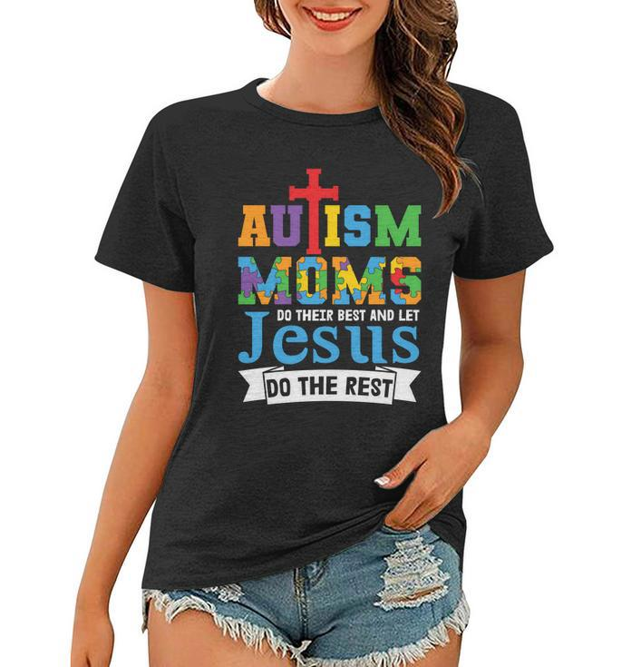 Autism Mom Gift For Autism Awareness Autism Puzzle Tshirt Women T-shirt