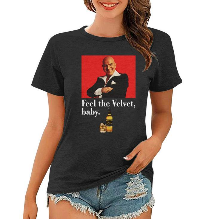 Black Velvet Whiskey Telly Savalas Women T-shirt