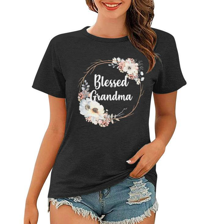 Blessed Grandma Floral Tshirt Women T-shirt