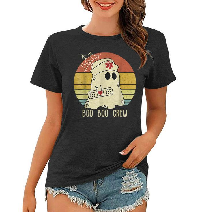 Boo Boo Crew Nurse  Funny Ghost Women Halloween Nurse  V4 Women T-shirt