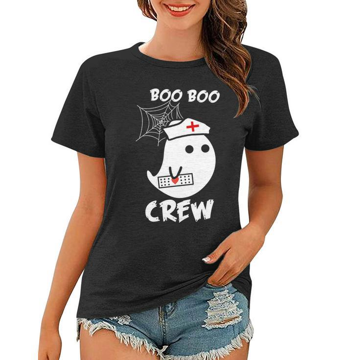 Boo Boo Crew Nurse Ghost Funny Halloween Women T-shirt