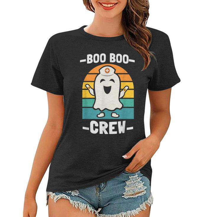 Boo Boo Crew  Nurses Rn Ghost Women Nurse Halloween  Women T-shirt
