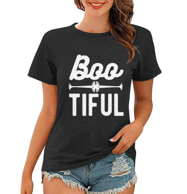 Boo Tiful Halloween Quote Women T-shirt