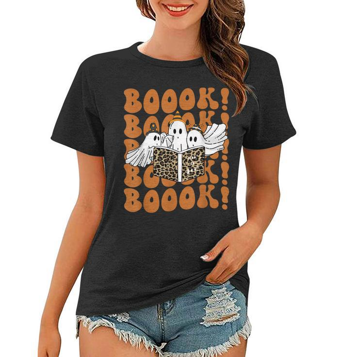 Booook Ghosts T  Boo Read Books Library Gift Funny  Women T-shirt