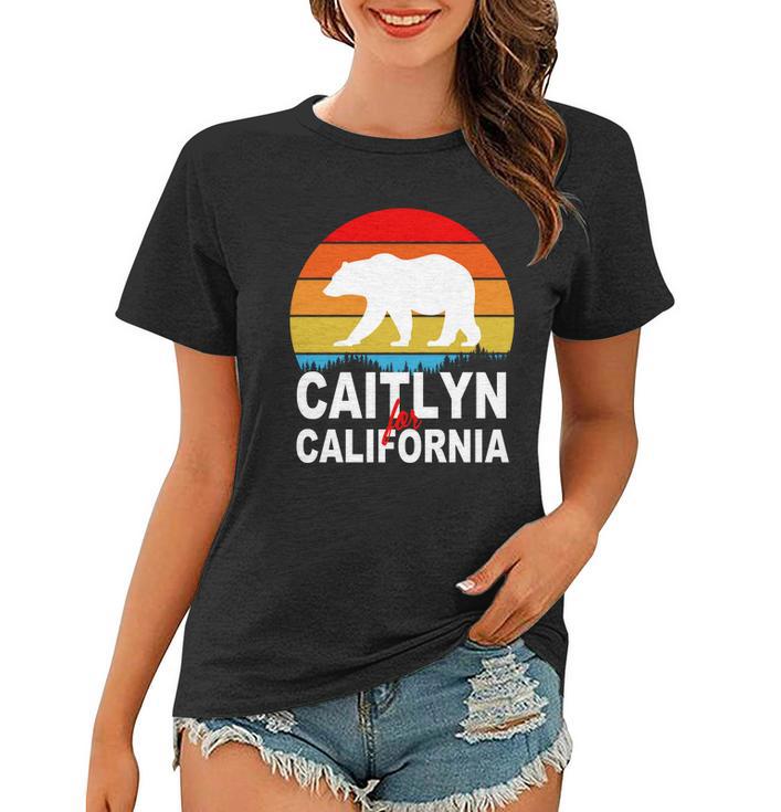 Caitlyn For California Retro Cali Bear Women T-shirt