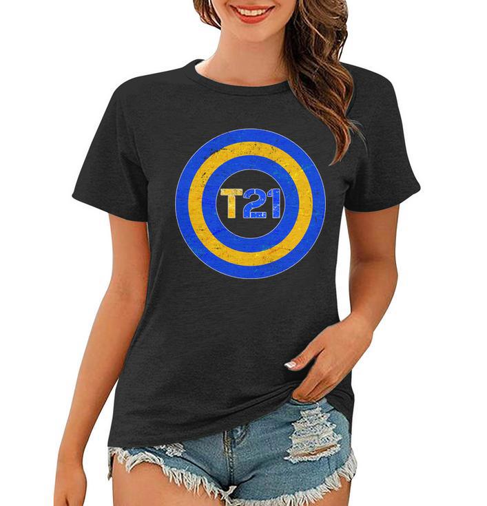 Captain T21 Shield - Down Syndrome Awareness Women T-shirt