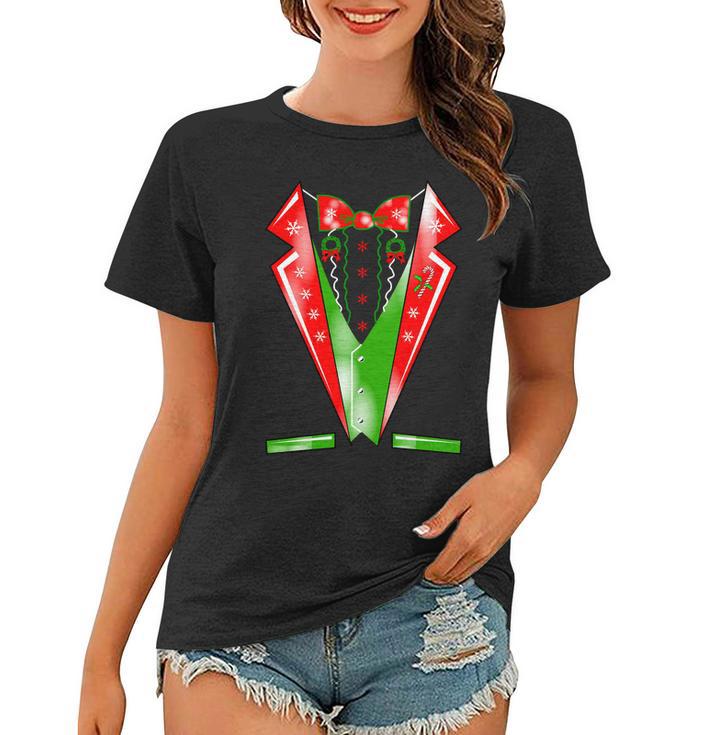 Christmas Tux Tuxedo Women T-shirt