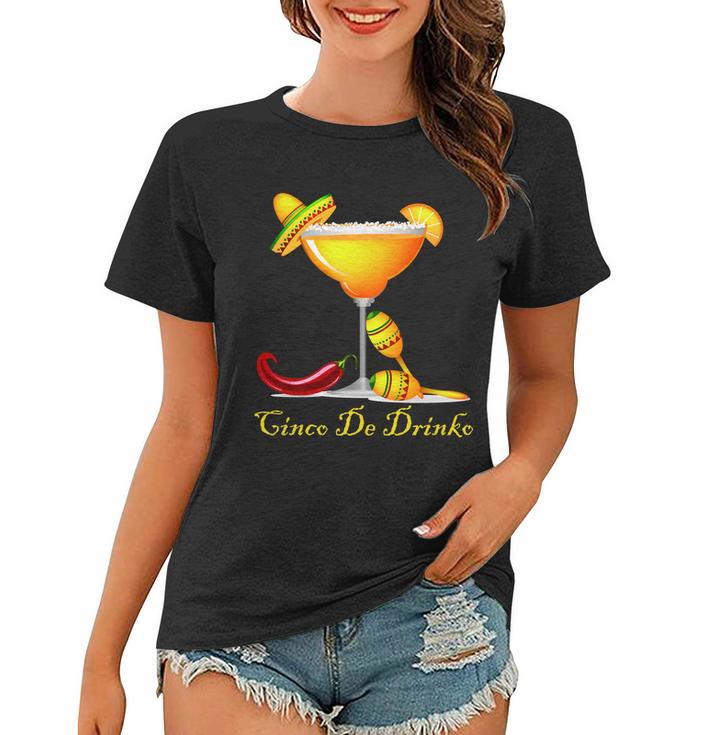 Cinco De Drinko Margarita Mayo Funny Day Of The Dead Tshirt Women T-shirt