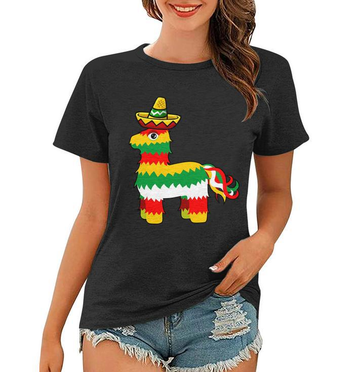 Cinco De Mayo Party Pinata Fiesta Sombrero Tshirt Women T-shirt