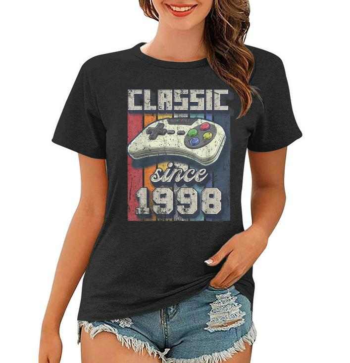 Classic 1998 24Th Birthday Retro Video Game Controller Gamer  Women T-shirt