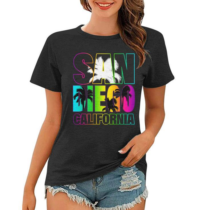 Colorful San Diego California Tshirt Women T-shirt