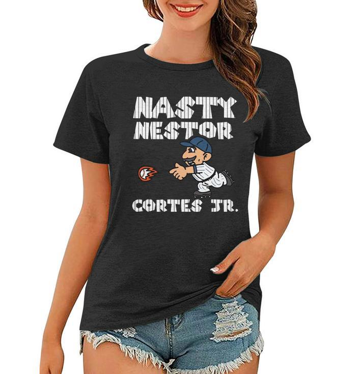 Cute Nasty Nestor Cortes Jr Baseball Legend Catch Ball Women T-shirt
