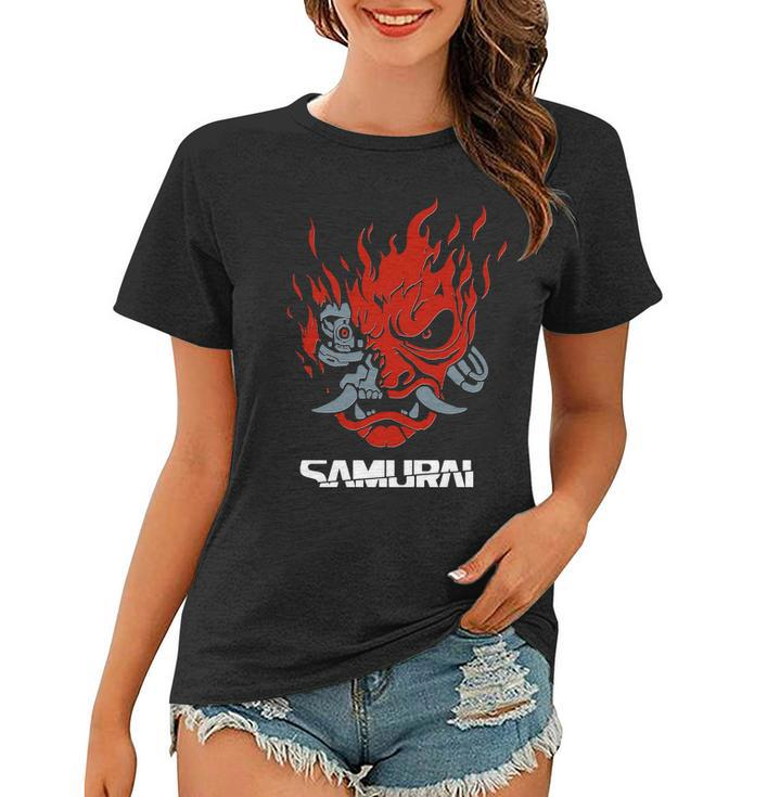 Cyberpunk Cyborg Samurai Women T-shirt